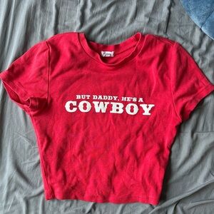 Garage Red Cowboy women’s T-Shirt